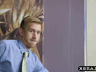 Halloween Office Turns Into Wild Sex With Big Tits Boss