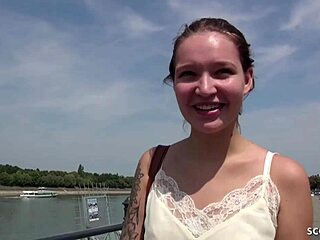 German Scout Ficks 19-Year-Old Student Mia in Hard Anal Casting