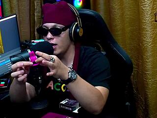 Kiara Blay enjoys studio toys in close-up, nearly inserting into her pussy during outdoor podcast interview in sheer red.