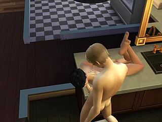 3D - Sucking Young 18+ In The Bathroom With Anime Hentai Cartoon Details