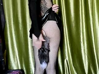 Eronekokun as cute fox boy moans during solo play