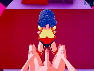 excellen browning and kusuha mizuha get wild in pov hentai from super robot wars