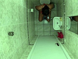 She went to pee in her friend's bathroom but forgot to lock the door. Her friend walked in and slammed his cock into her!