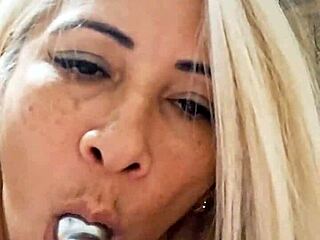 Milf Playing With Dildo In Her Pussy