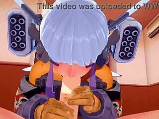 Valkyrie gives blowjob in POV sex fantasy