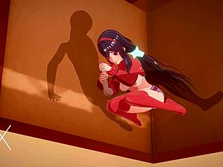 Anime hentai game with Mita in sexy positions