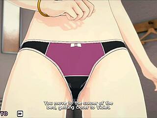 바이올렛과 특별 하렘 클래스, 순수 불꽃! 이 3D 애니 교실 장면, 넋 나가게 해!