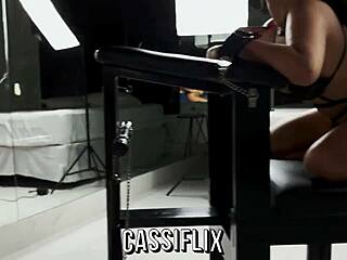 Brunette Casts Spell To Arouse Everyone At Halloween Party