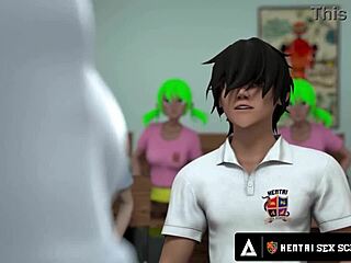 Hentai Milf Principal Drilled Doggystyle in Class