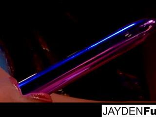 Taylor Vixen and Jayden Jaymes share an intimate girl-on-girl moment with subtle oral exploration.