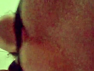 I filmed neighbor riding, she caught me moaning