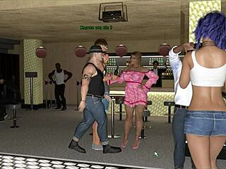 Nasty city hentai game ep 2 strip poker and homemade gloryhole footjob