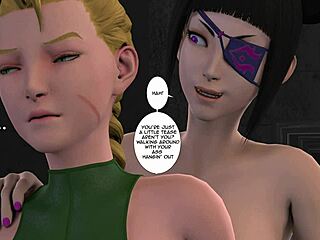 Sexo anal quente 3D futa com final apaixonado creampie