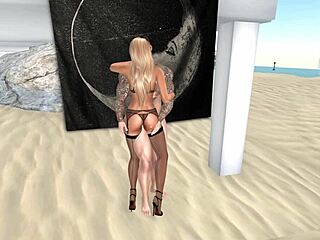 Petualangan Second Life dengan watak blonde di dunia maya