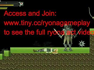 ¡Guau! Rubia hentai linda folla soldados en batalla salvaje del juego