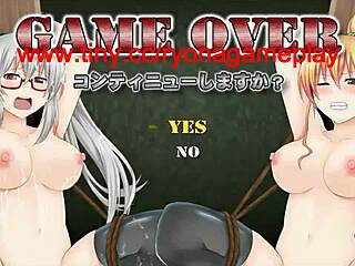 ¡Guau! Rubia hentai linda folla soldados en batalla salvaje del juego