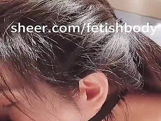 extreme deepthroat with choking and gagging