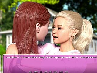 Intensely kissing my hot blonde lesbian best friend