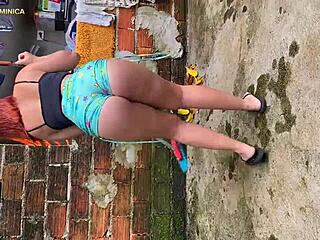 I hired this latina with a big ass, and she wanted to suck my cock?