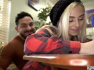 hot blonde aria banks teen takes big dick pounding in filthy casting session