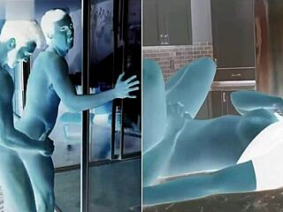 Muscular guy dives into wet pussy