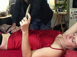 2090Ip Fucking White Amateur Milf In Red Satin Dress Doggy Style Pov Ass Licking Blowjob Spanking