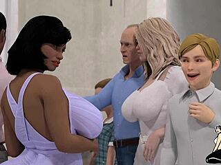 Ebony Milf with Big Booty Sucks Cock