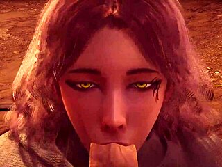 エルデンリングのMelinaが3Dヘンタイ無修正アニメセックスでディープスロート