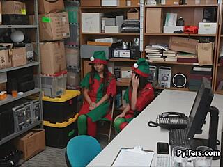 Bold Threesome With Asian Teen Elves At The Office, Hardcore Group Sex.