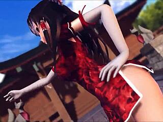 REIM FROM TOUHOU EXPLORES PINKCAT IN THIS HENTAI STORY