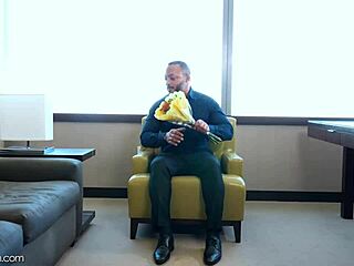 Black Cock Stretches Adrian's Ass Wide Open in the Shower