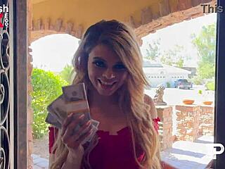 Destiny Cruz at Texas Holdem poker with massagebyblack