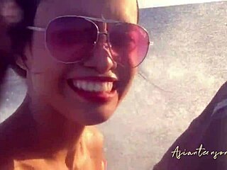 beach fun with jet ski, cumshot in tight pussy 😜