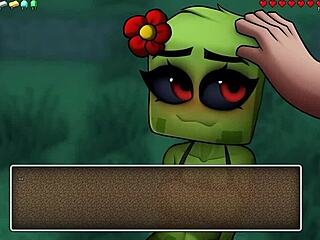 Roupinha íntima quente, hornycraft fica fervendo em ação de paródia anime selvagem