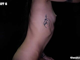 In this tale, a hot brunette babe seeks cocks for her throat at the gloryhole. She gets sloppy blowjobs and face fucking.