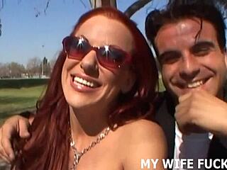 Wife Shares Old Husband in Bedroom BDSM Cuckold