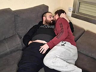 Emotional 69 Session Between Bear And Chaser On Sofa