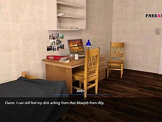 Dreams of Desire - Aby Rewards Alex with Handjob and Blowjob for Light Bulb Fix