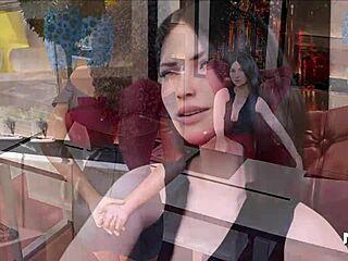 ¿Viste alguna vez a una chica de negocios tragarse la polla así en 3D?