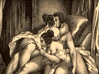 vintage erotic illustration captures raw sensual charm