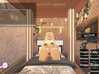 Porno Roblox con rubia culona cabalgando duro 😜