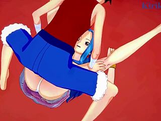 나미, 네펠타리 비비, 몽키 D 루피의 격렬한 원피스 헨타이 섹스