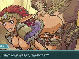 Intense orgasm while fucking Ashelin in this anime scene.