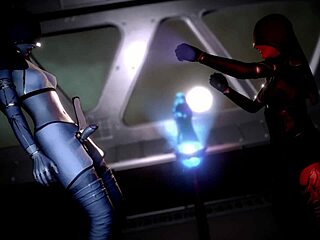 Space handjob with telekinesis on animated cock