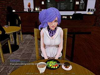 Intense harem action in anime hotel 204.