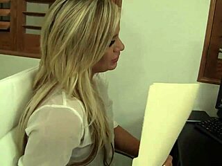 embry prada and raven rockette fuck hard in office setting