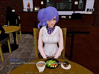 Intense harem action in anime hotel 204.