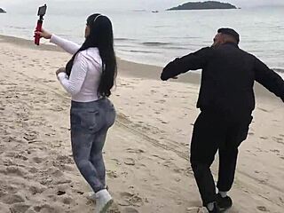 Angel Lima Takes Tony Tigrao To The Beach For Big Ass Licking