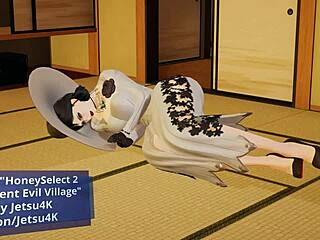 Lady Dimitrescu te caza en hentai 3D 4K alucinante