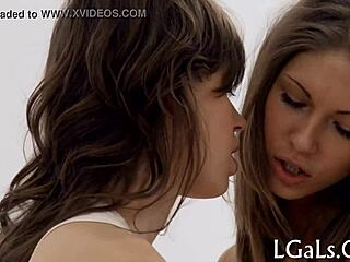 Girls take up with the tongue and finger each other